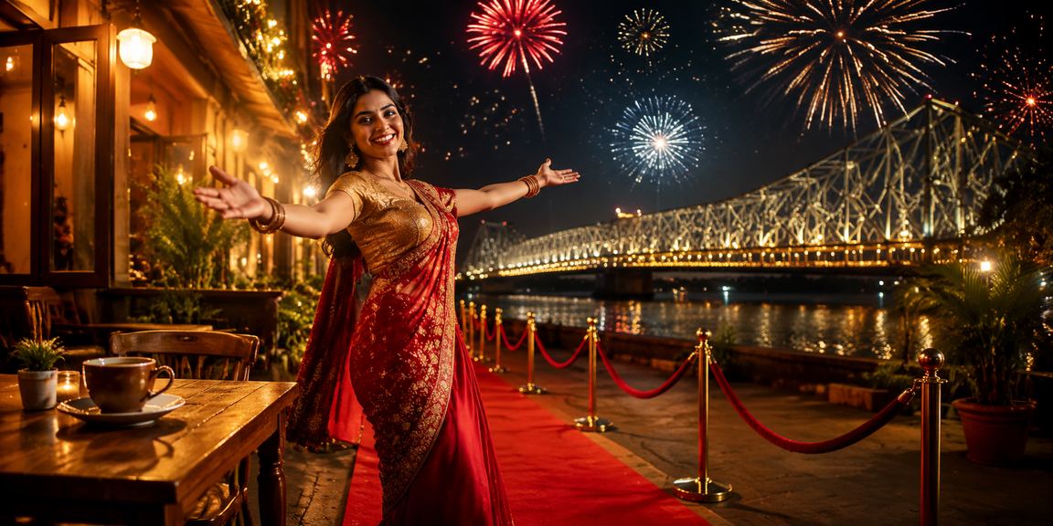 Young woman placing bets in Kolkata